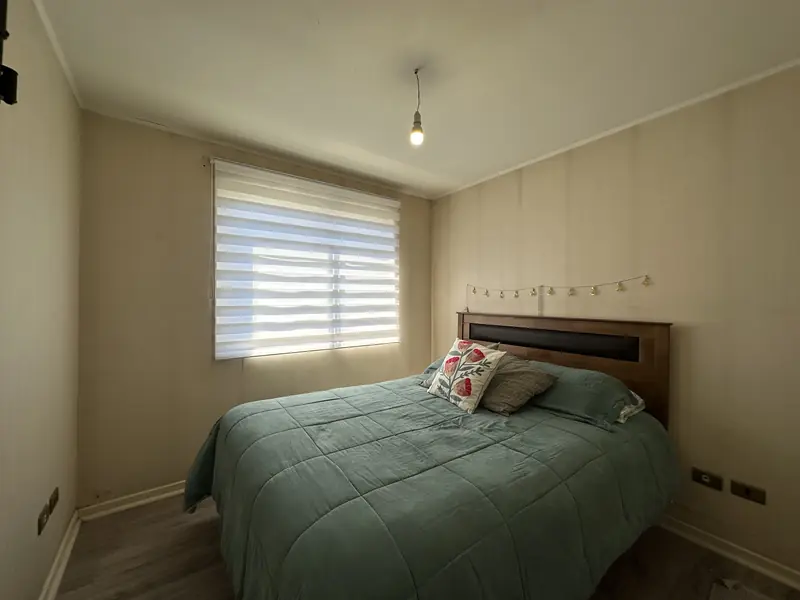 Dormitorio principal de la casa en arriendo en Valle de Asturias, Temuco