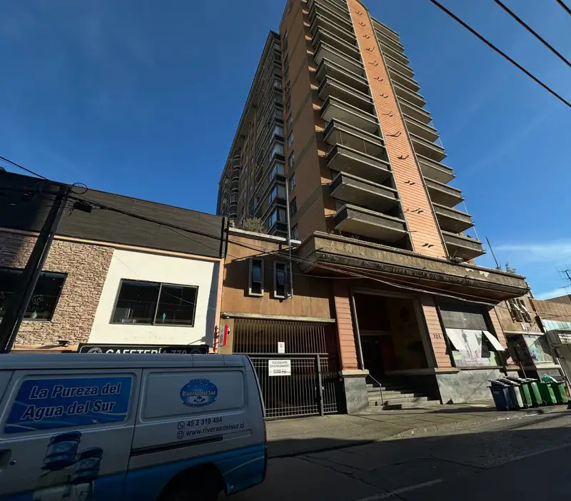 Fachada del edificio en el centro de Temuco