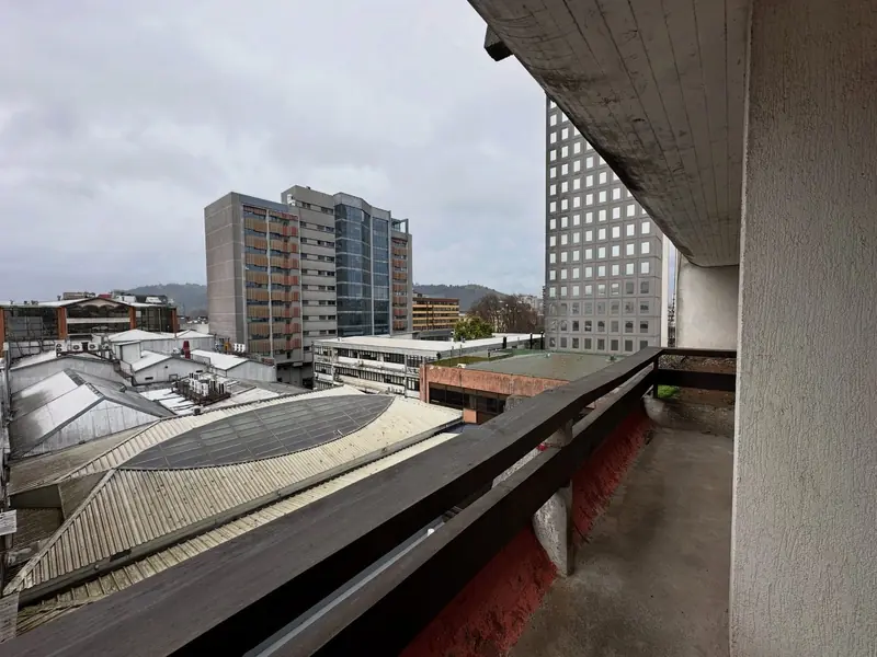 Terraza con vista al centro de Temuco