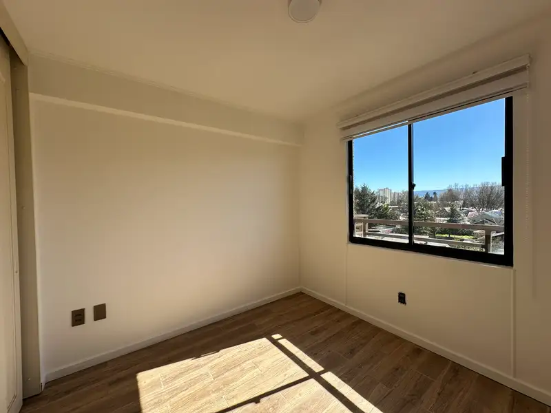 Dormitorio del departamento de calle Thiers, Temuco