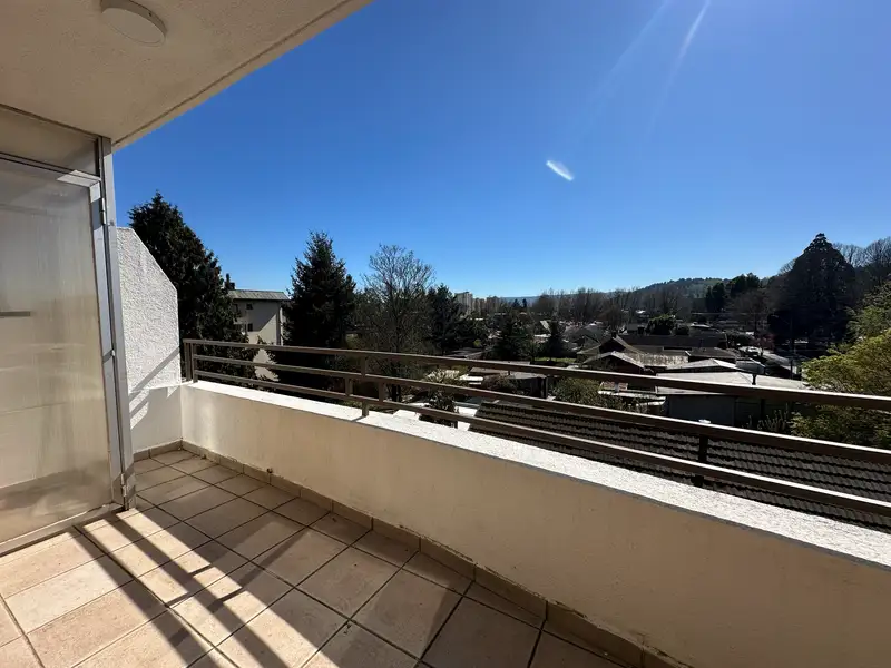 Terraza con vista del departamento de calle Thiers, Temuco