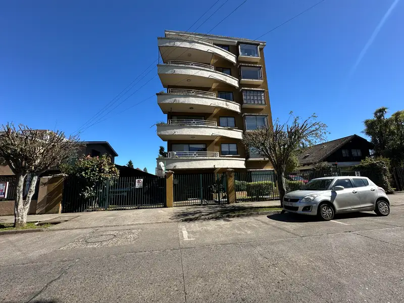 Fachada del edificio, departamento en calle Thiers, Temuco