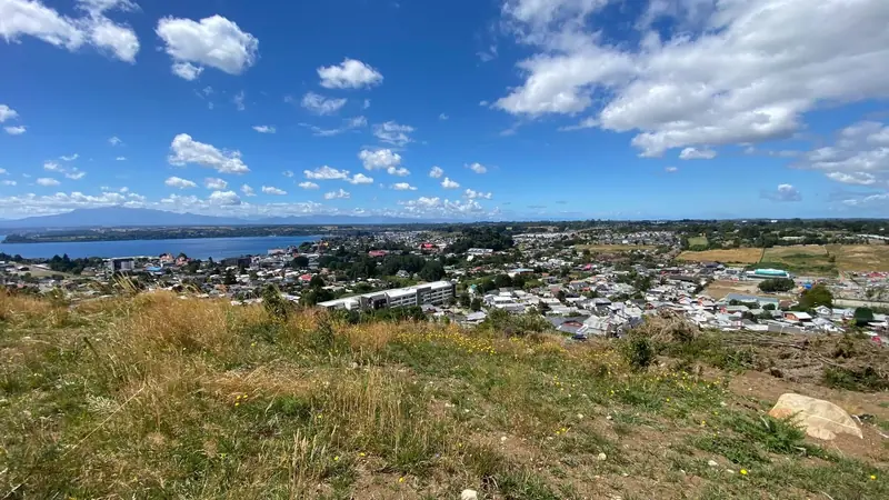 Vista abierta de 180 grados desde el terreno